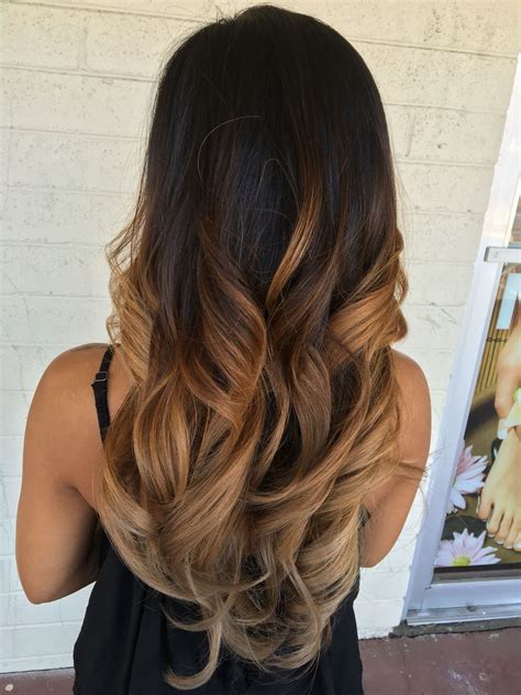 ombre color for black hair